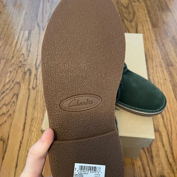 Clark’s bushacre 2 desert boots men’s 7 green suede (women’s 9) NWT - Picture 4 of 6